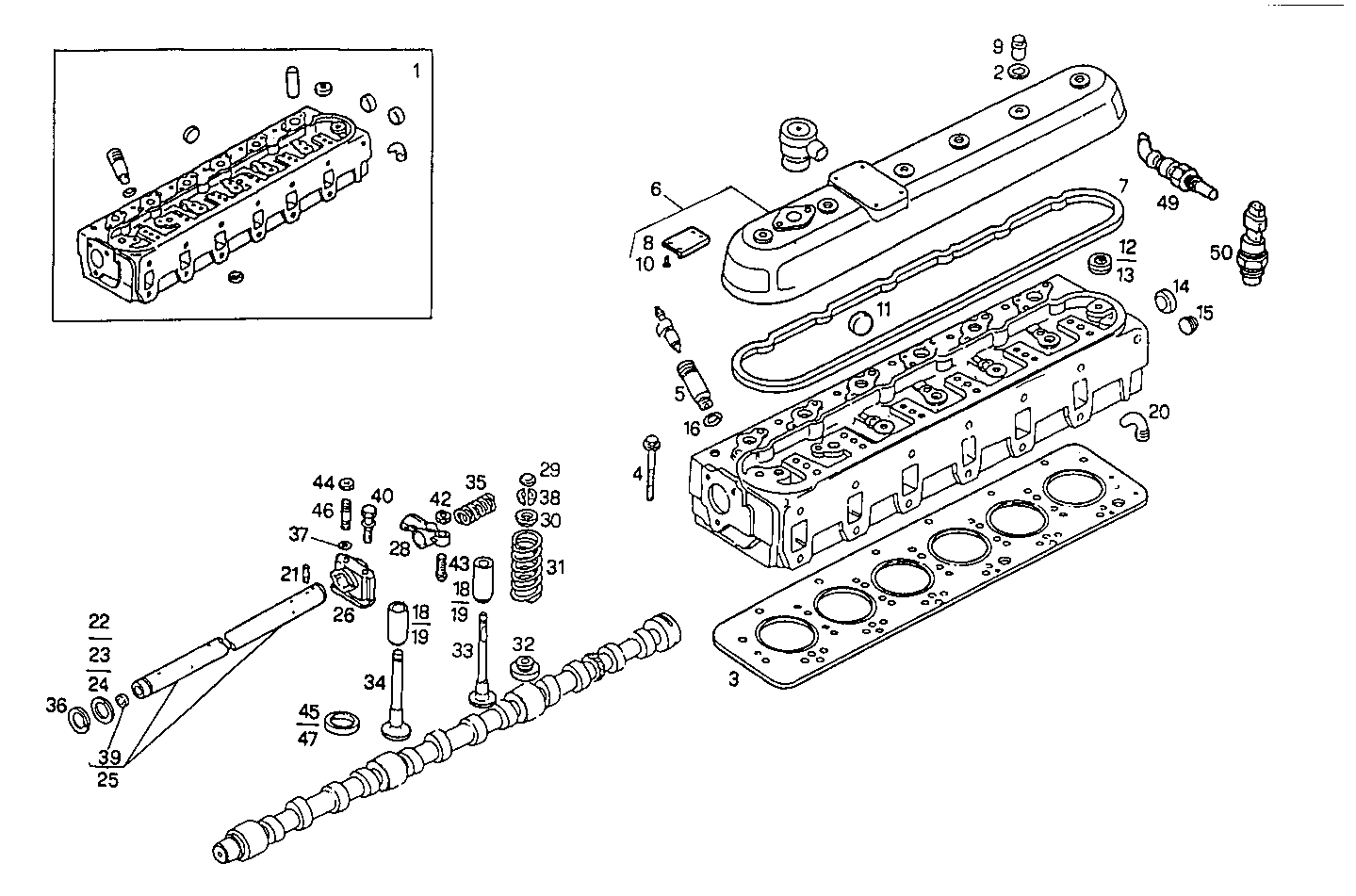 CYLINDER HEAD parts diagram