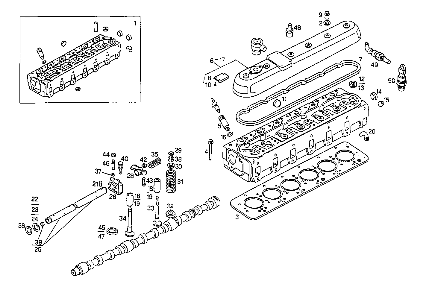 CYLINDER HEAD parts diagram