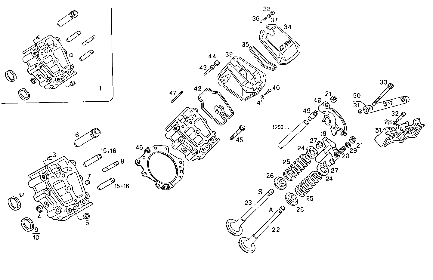 CYLINDER HEAD parts diagram