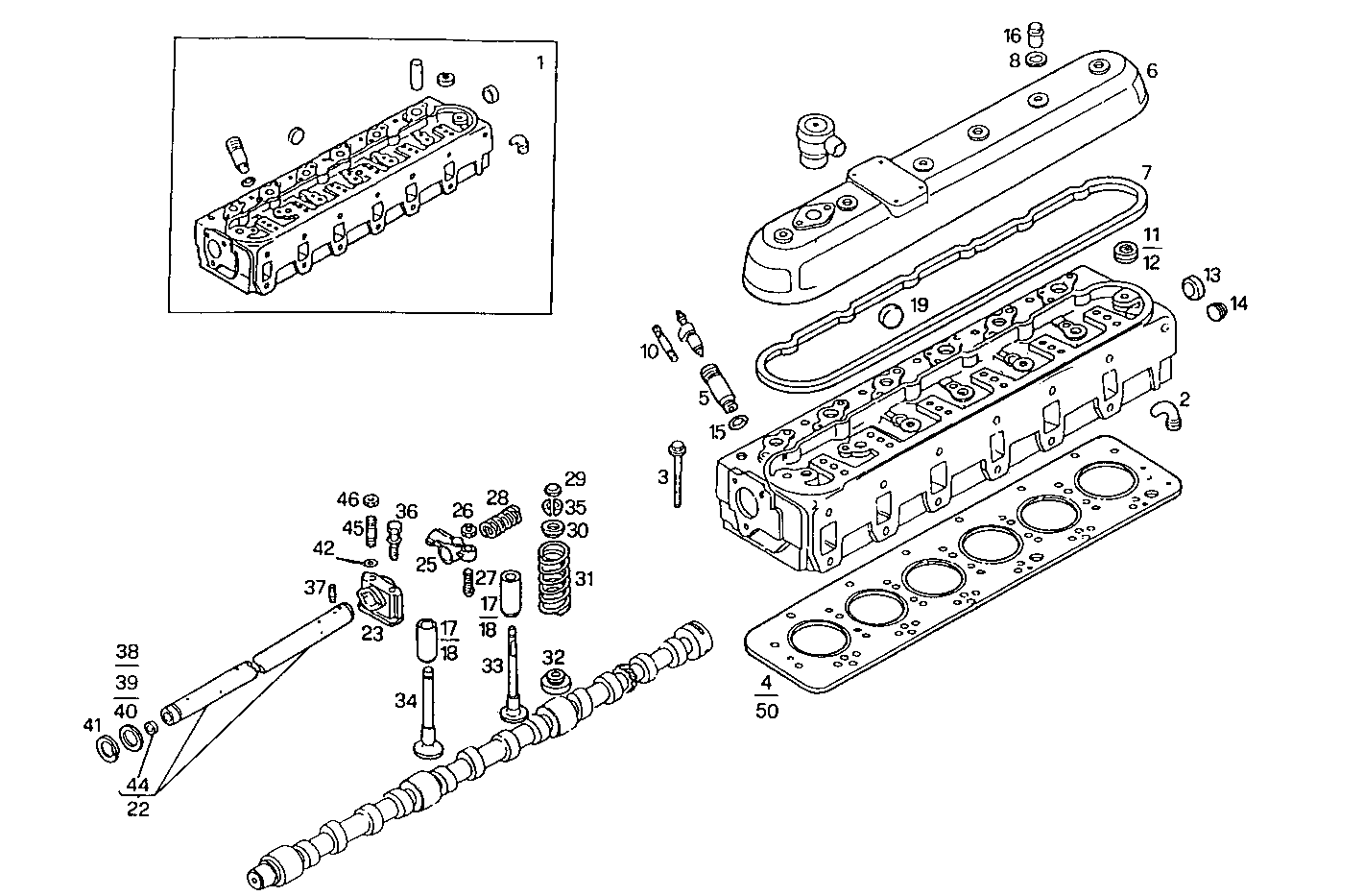 CYLINDER HEAD parts diagram