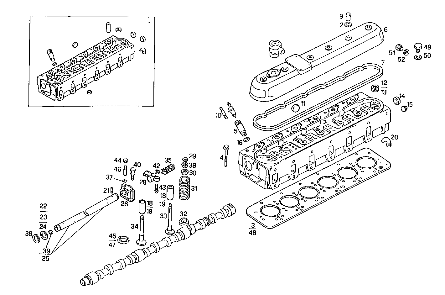 CYLINDER HEAD parts diagram