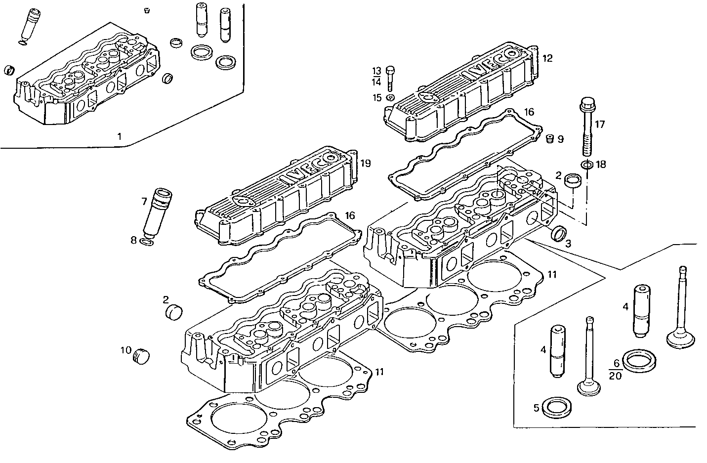 CYLINDER HEAD parts diagram