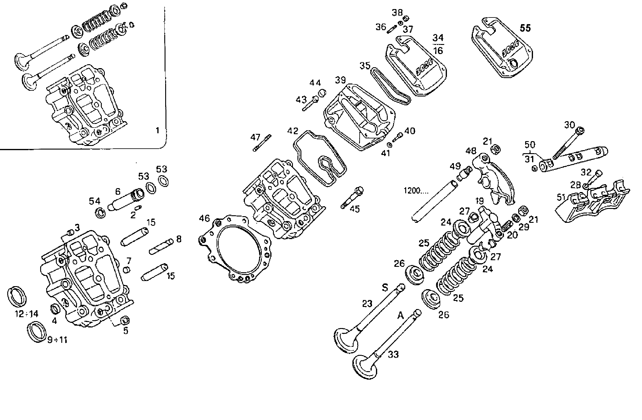 CYLINDER HEAD parts diagram