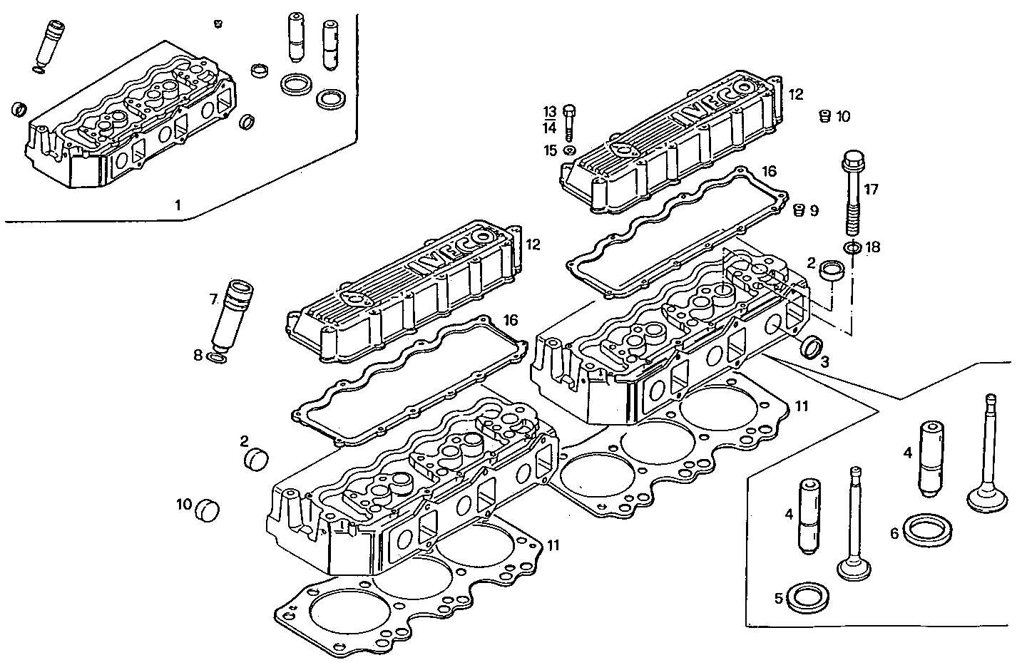 CYLINDER HEAD parts diagram