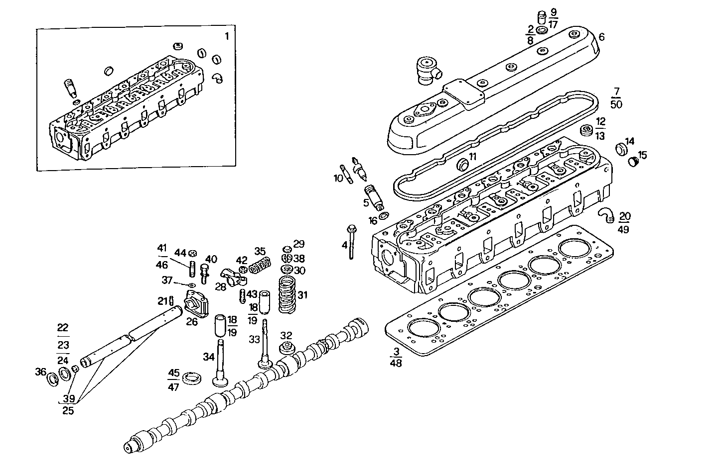 CYLINDER HEAD parts diagram