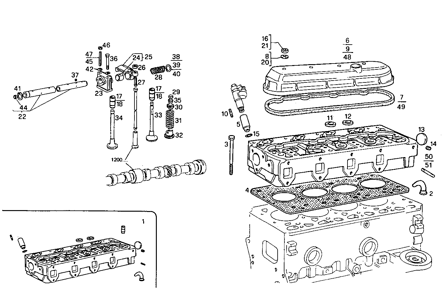 CYLINDER HEAD parts diagram