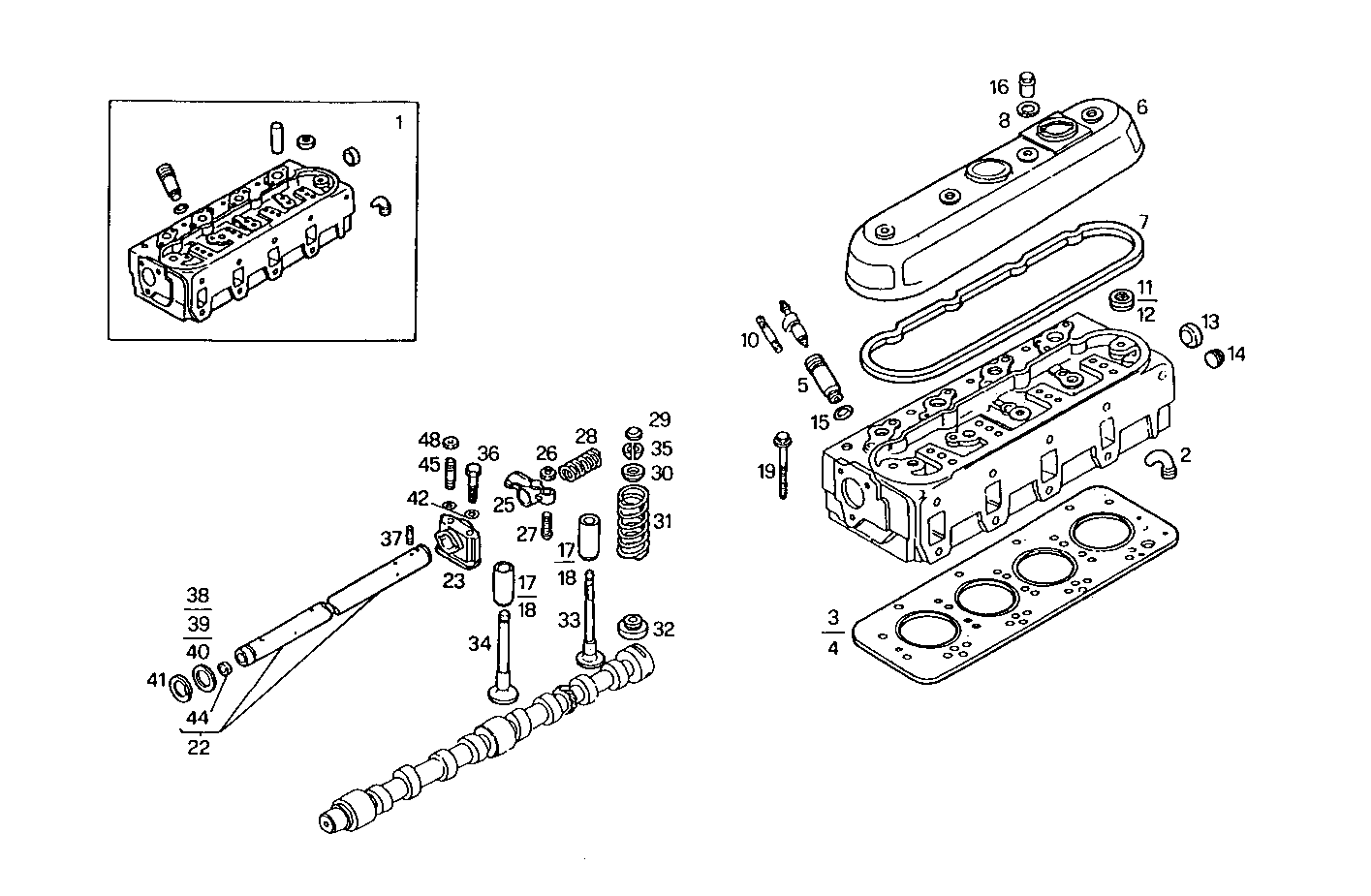 CYLINDER HEAD parts diagram
