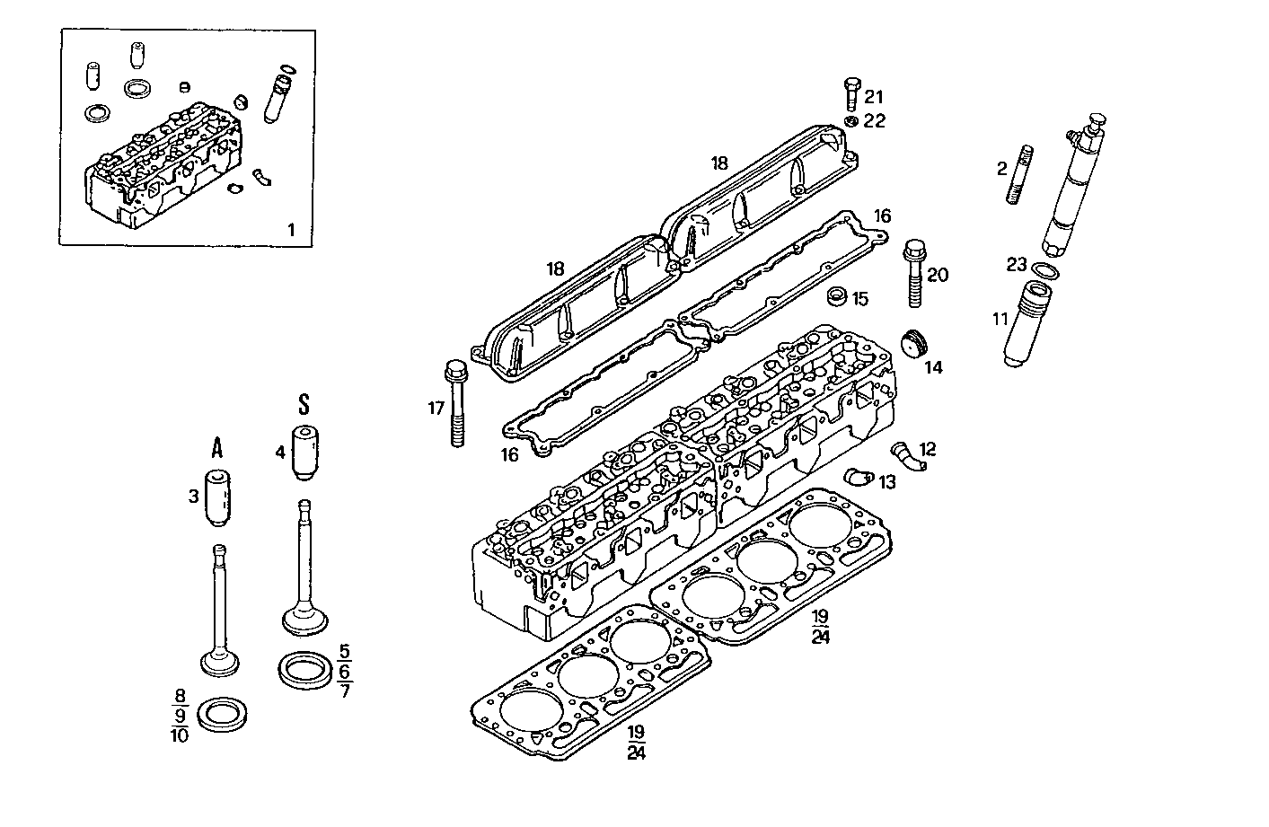 CYLINDER HEAD parts diagram