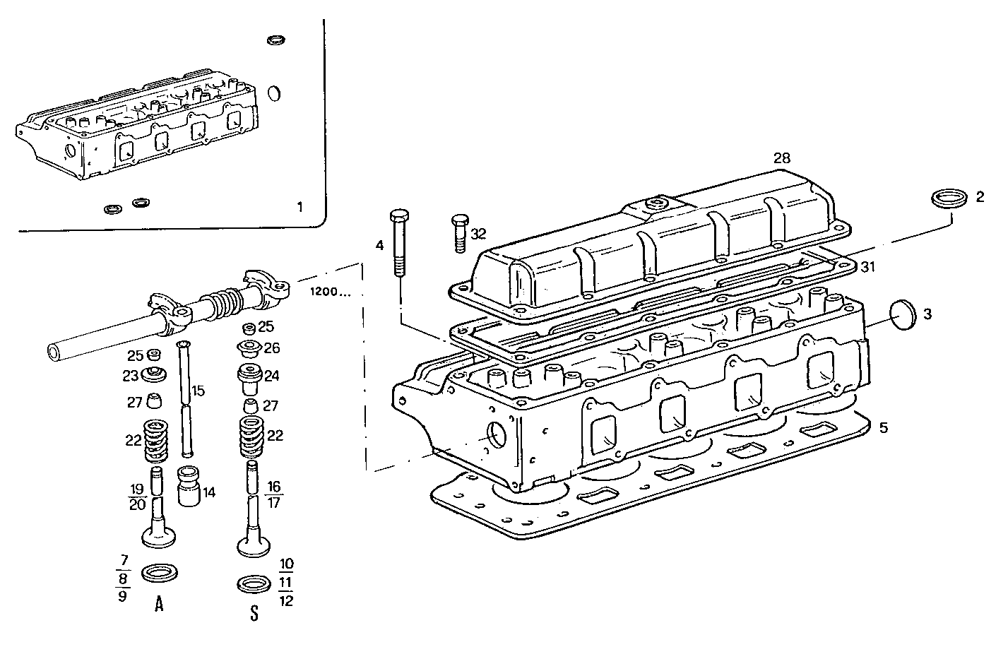 CYLINDER HEAD parts diagram