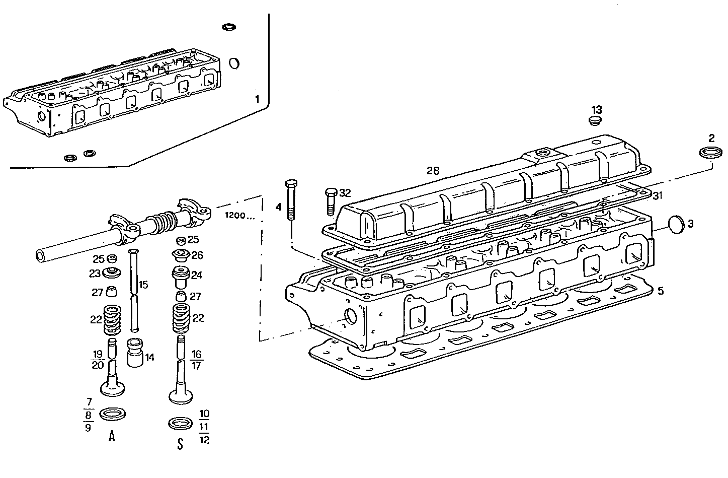 CYLINDER HEAD parts diagram