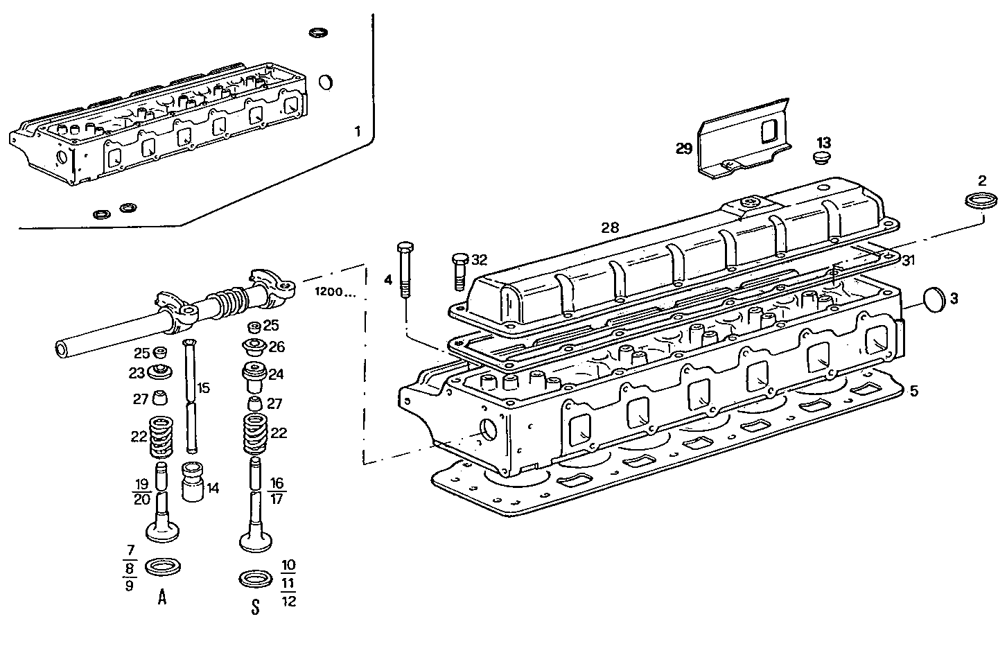 CYLINDER HEAD parts diagram