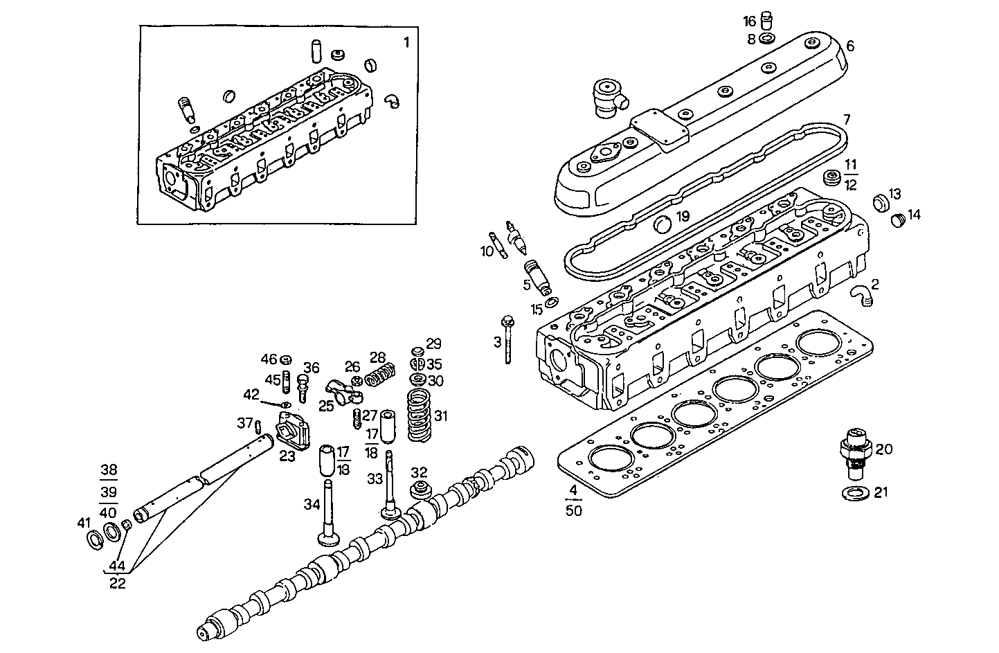 CYLINDER HEAD parts diagram