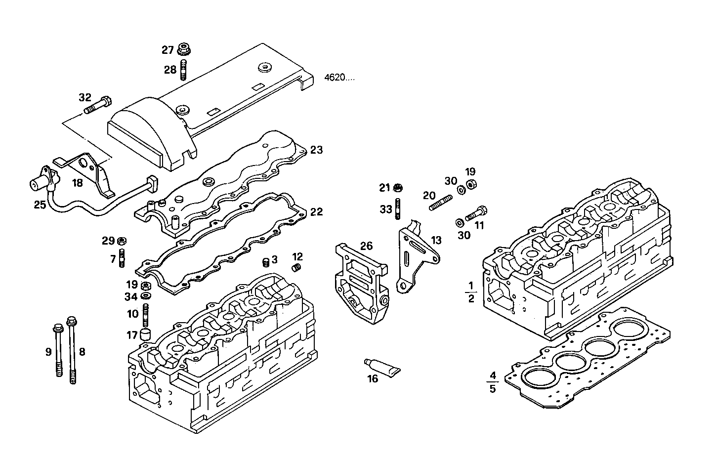 CYLINDER HEAD parts diagram