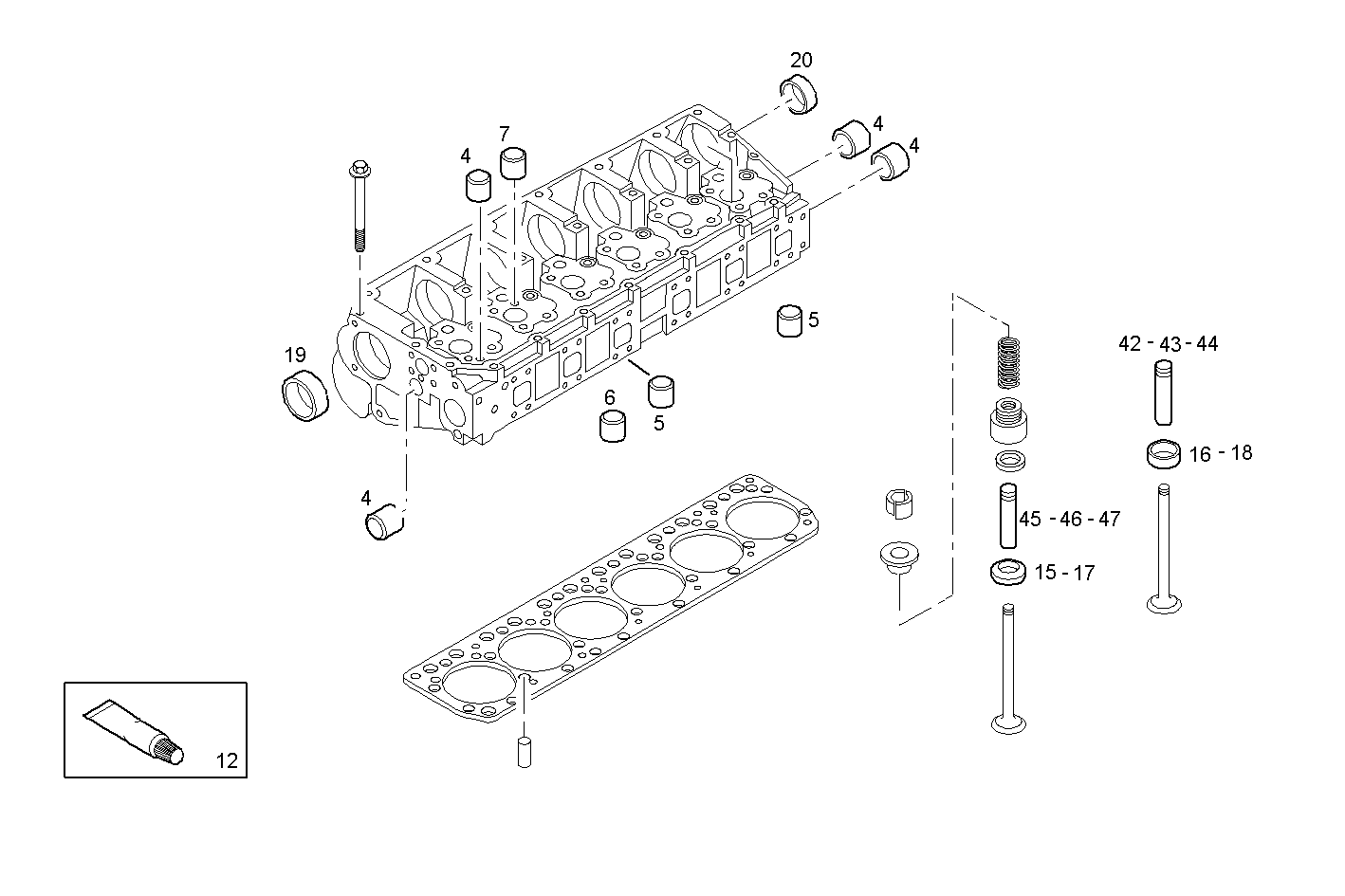 CYLINDER HEAD parts diagram