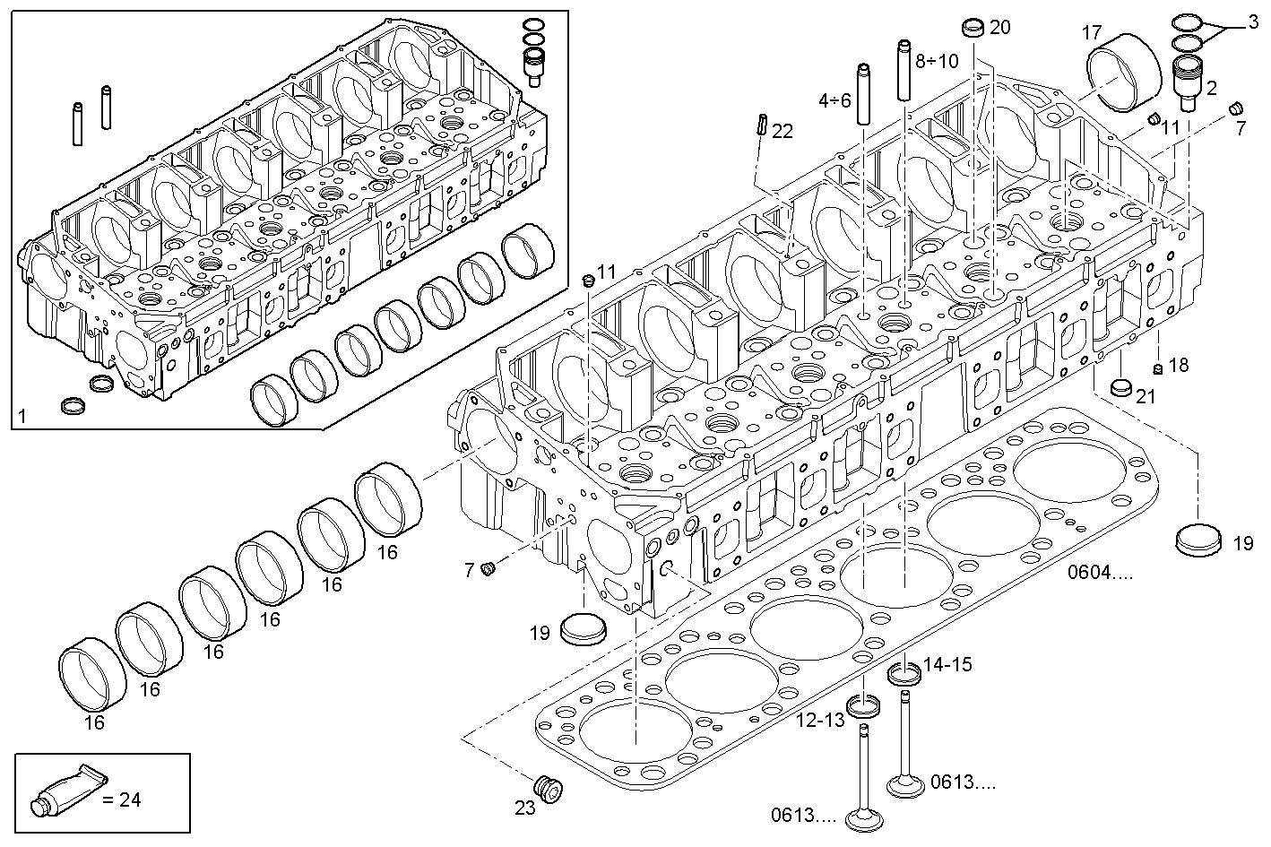 CYLINDER HEAD parts diagram