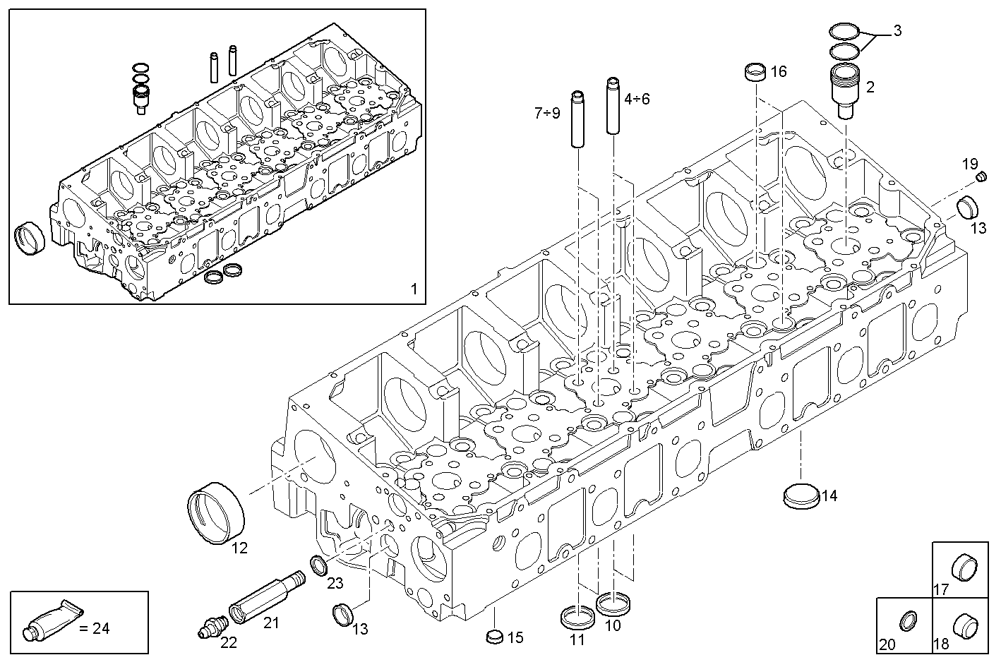 CYLINDER HEAD parts diagram