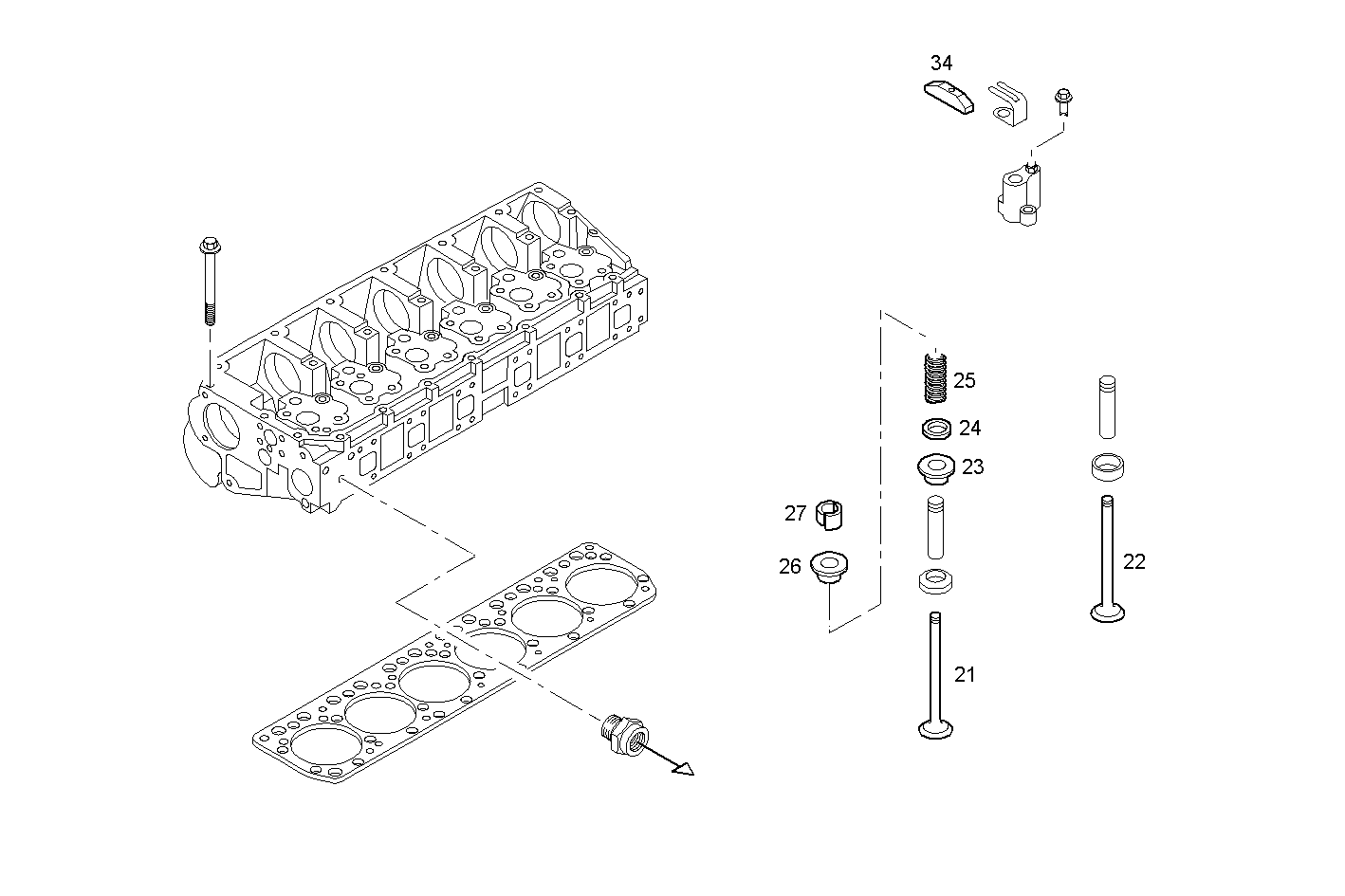 ASSEMBLY VALVE parts diagram