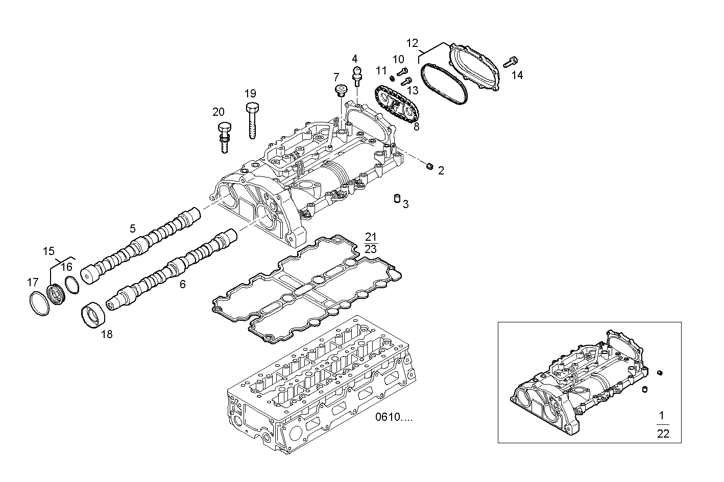 CYL. HEAD COVERS parts diagram