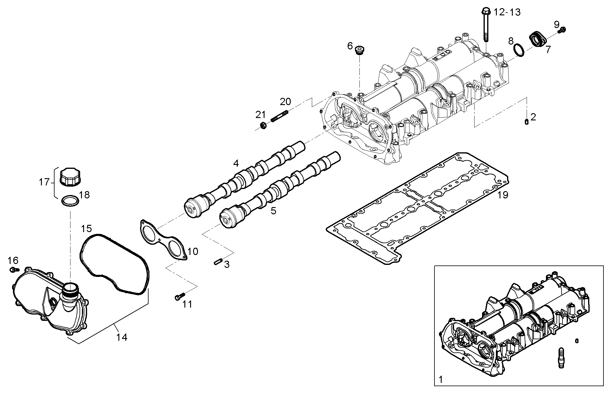 CYL. HEAD COVERS parts diagram