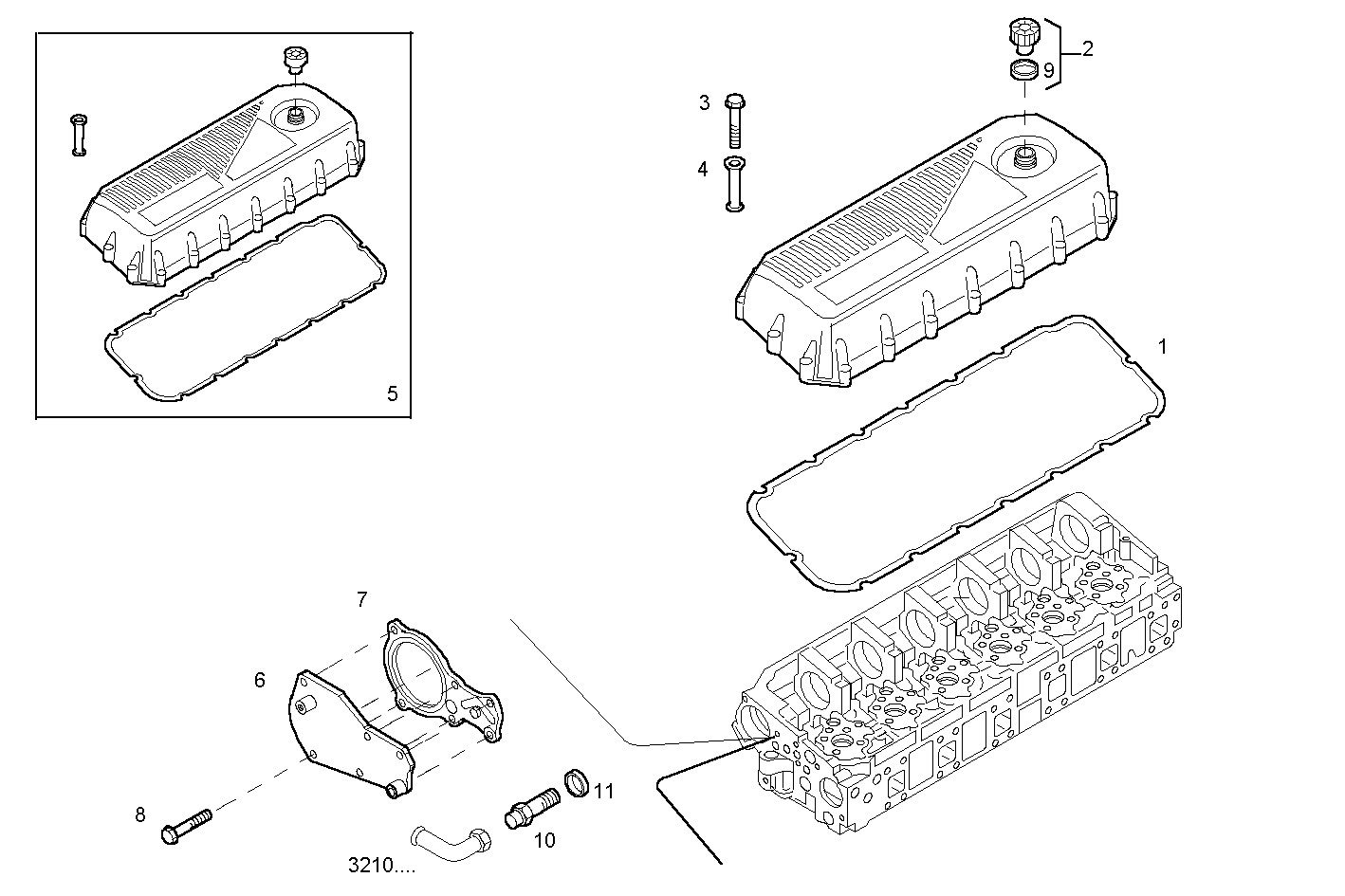 CYL. HEAD COVERS parts diagram