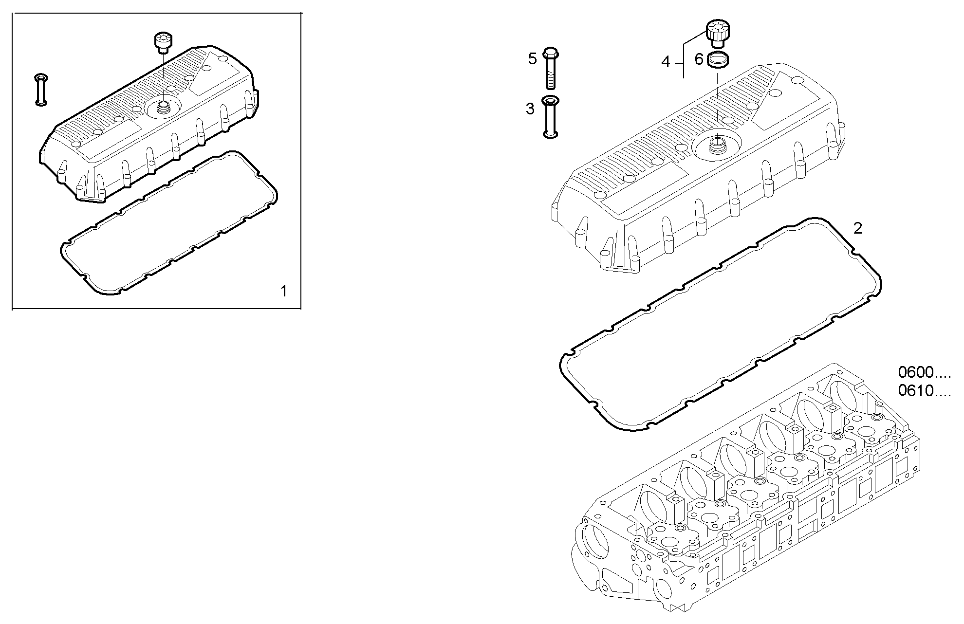 CYL. HEAD COVERS parts diagram