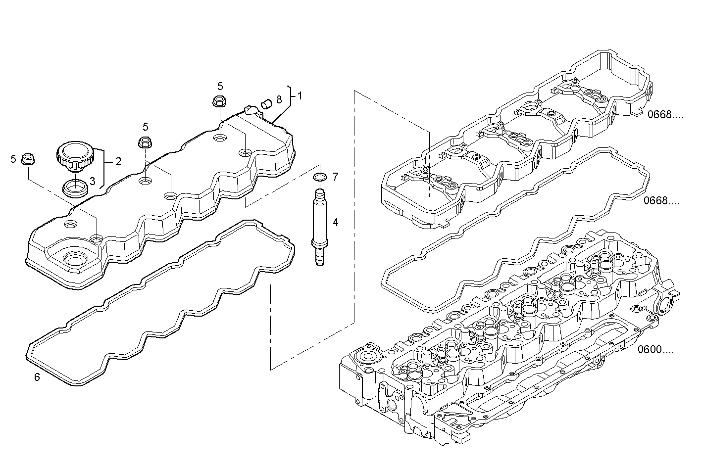 CYL. HEAD COVERS parts diagram