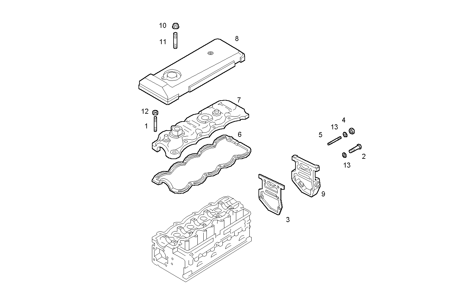 CYL. HEAD COVERS parts diagram
