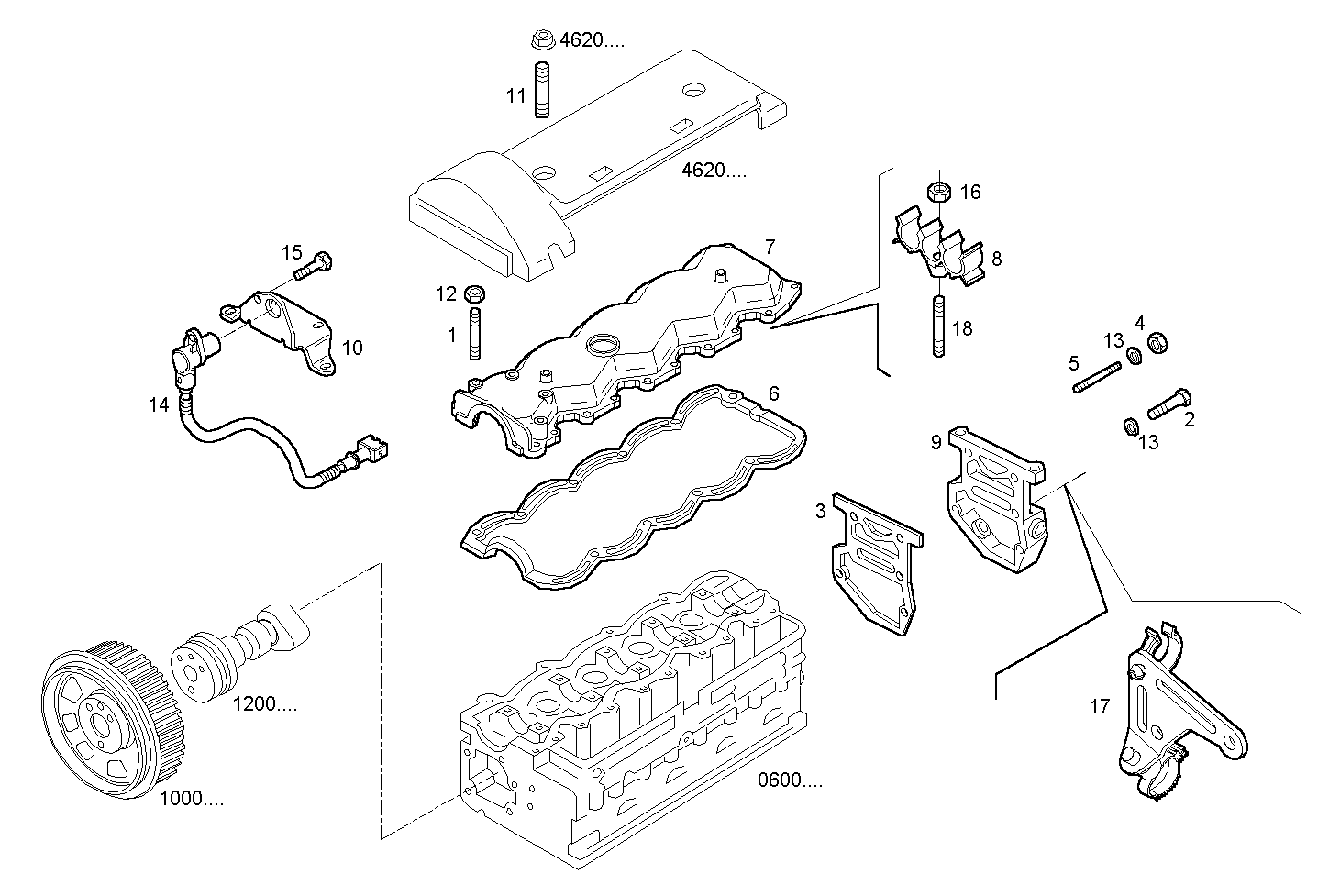 CYL. HEAD COVERS parts diagram