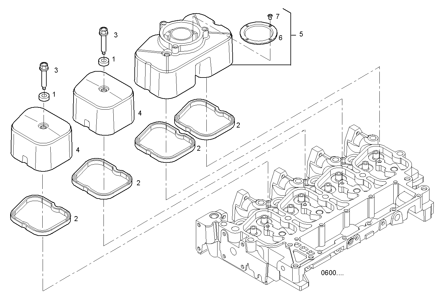 CYL. HEAD COVERS parts diagram