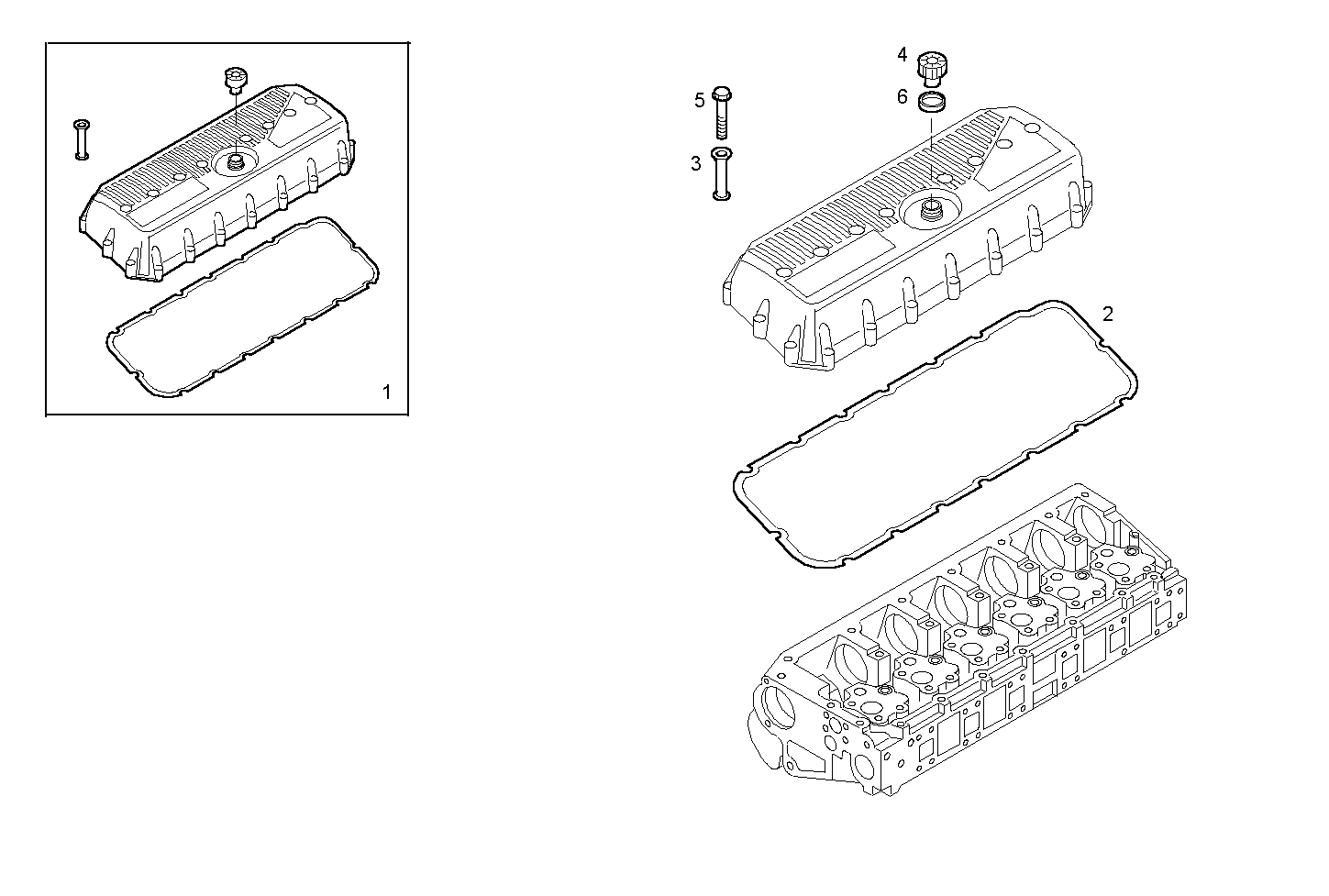 CYL. HEAD COVERS parts diagram