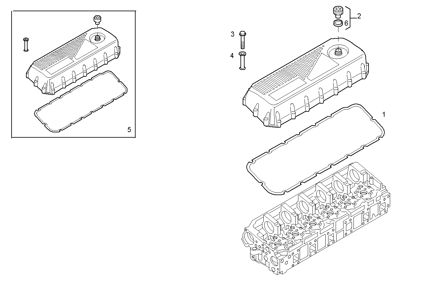 CYL. HEAD COVERS parts diagram