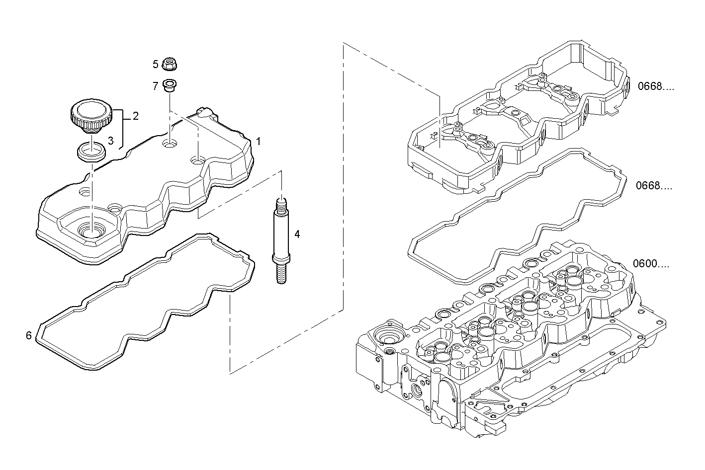 CYL. HEAD COVERS parts diagram