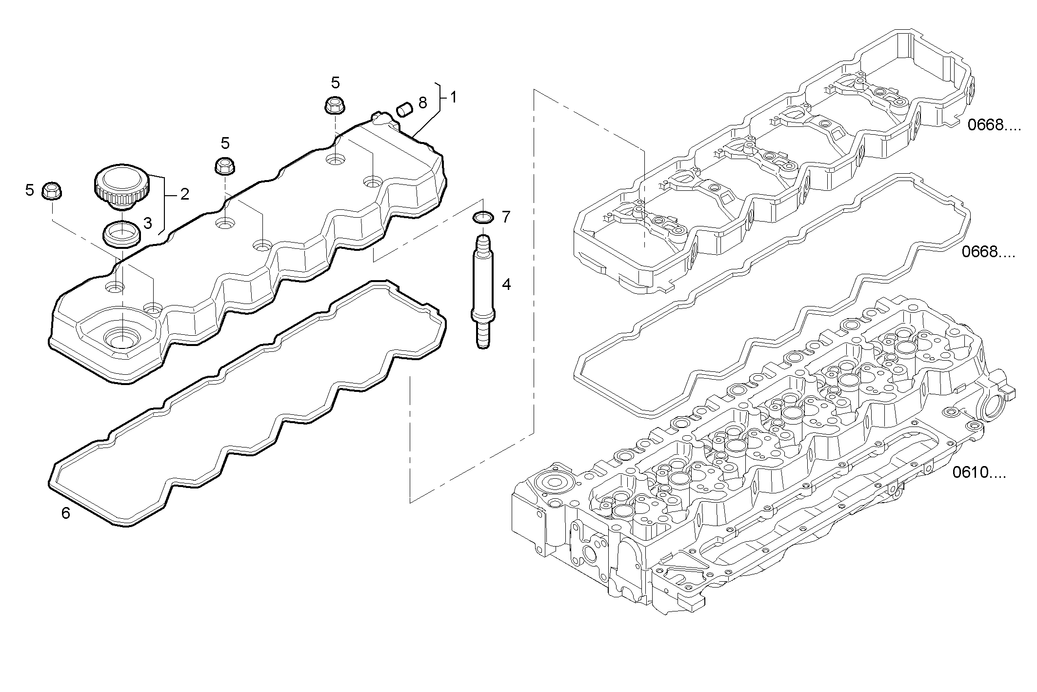 CYL. HEAD COVERS parts diagram
