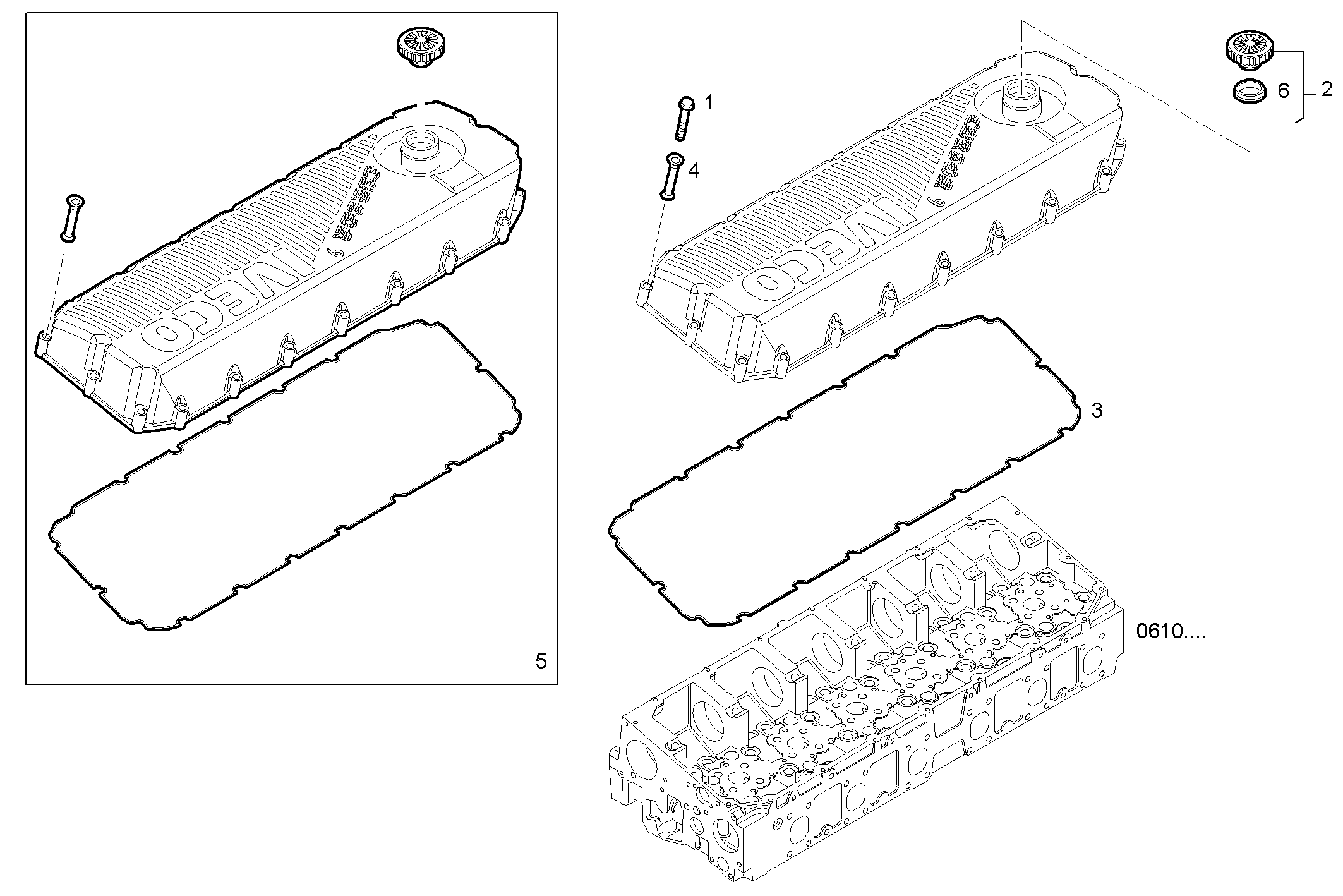 CYL. HEAD COVERS parts diagram