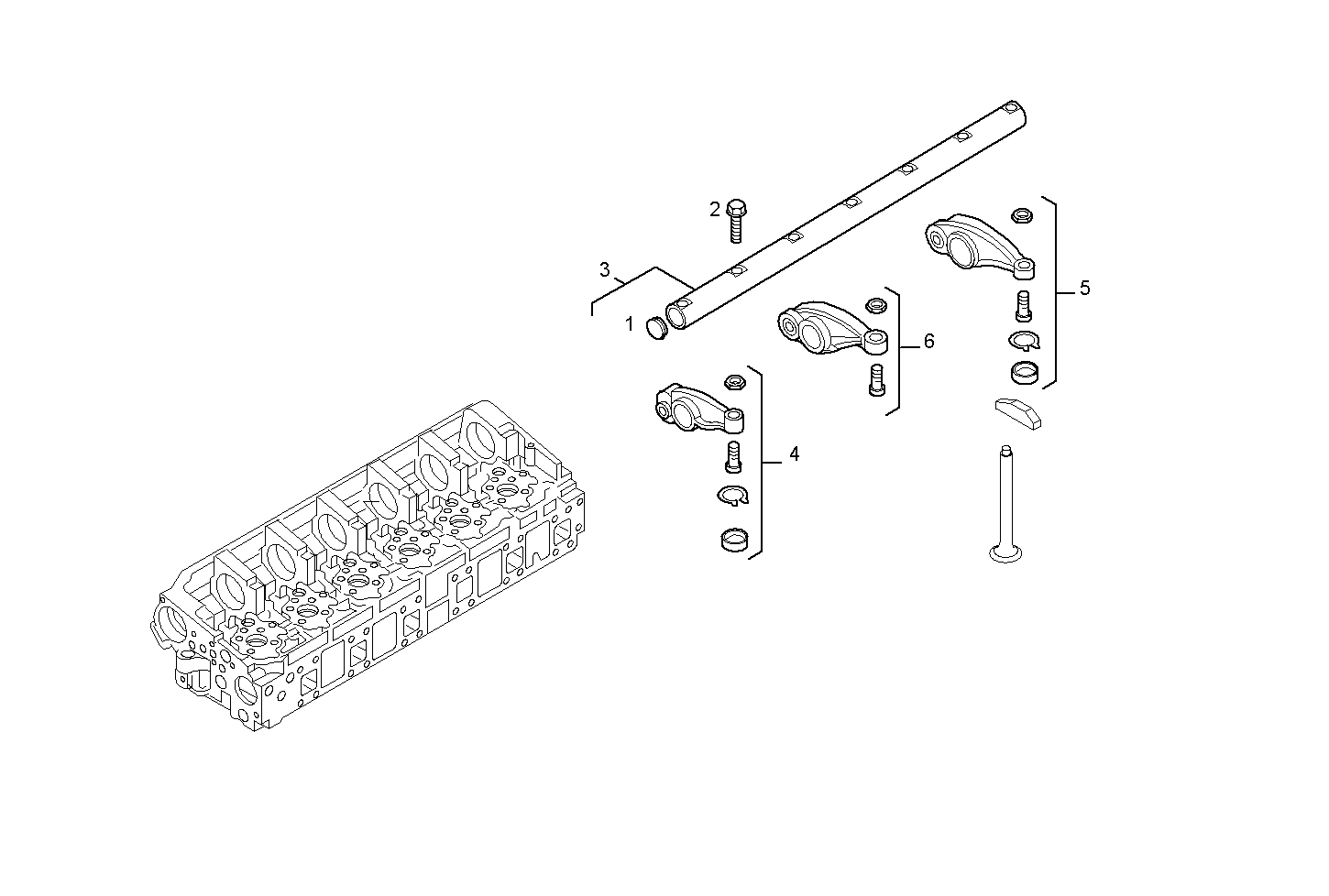 ROCKER SHAFT parts diagram