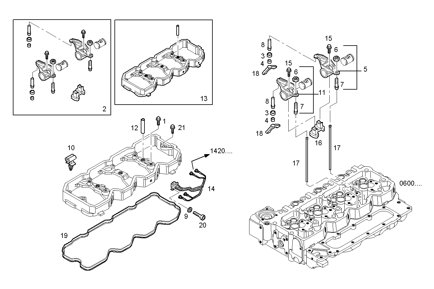 ROCKER SHAFT parts diagram