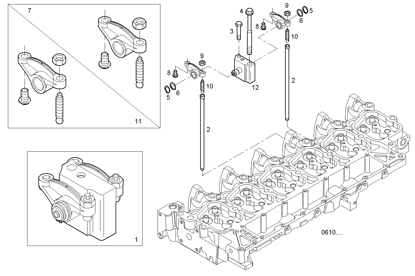 ROCKER SHAFT parts diagram