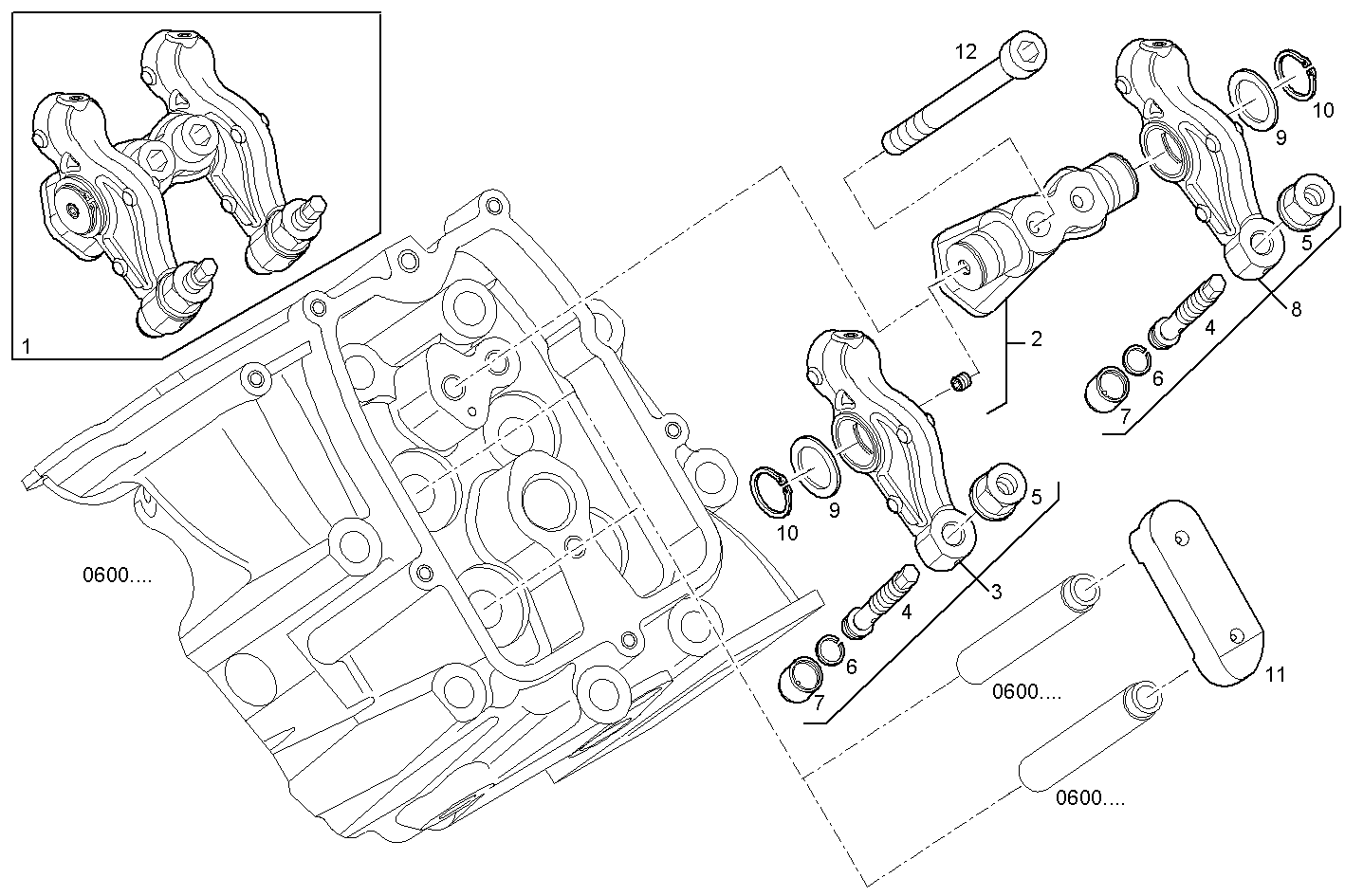 ROCKER SHAFT parts diagram
