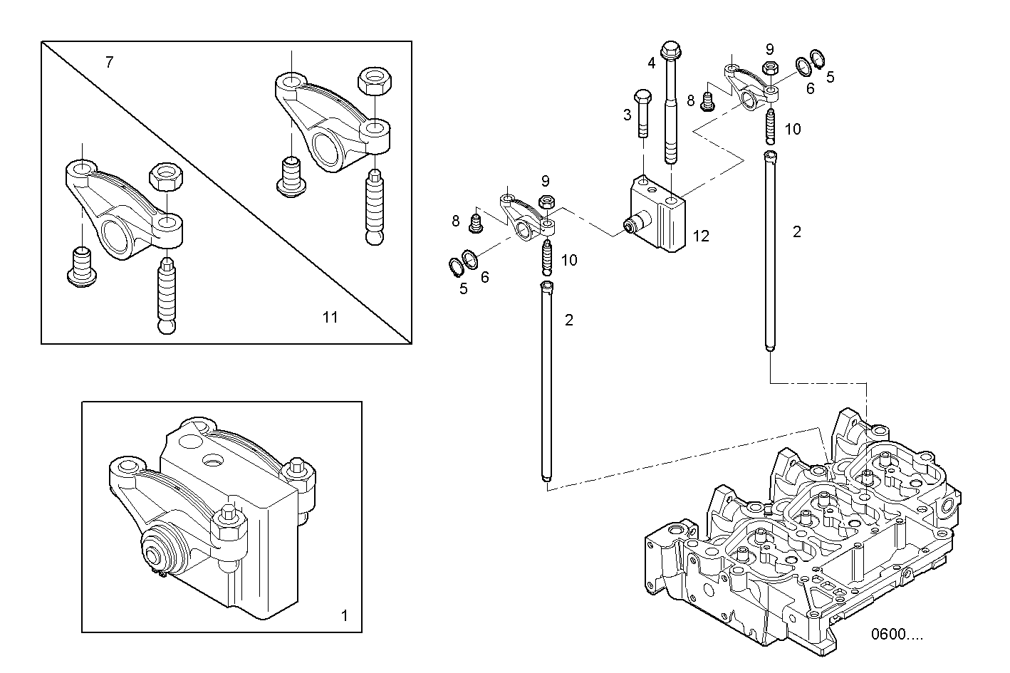ROCKER SHAFT parts diagram