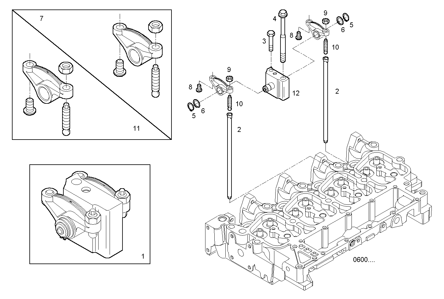 ROCKER SHAFT parts diagram