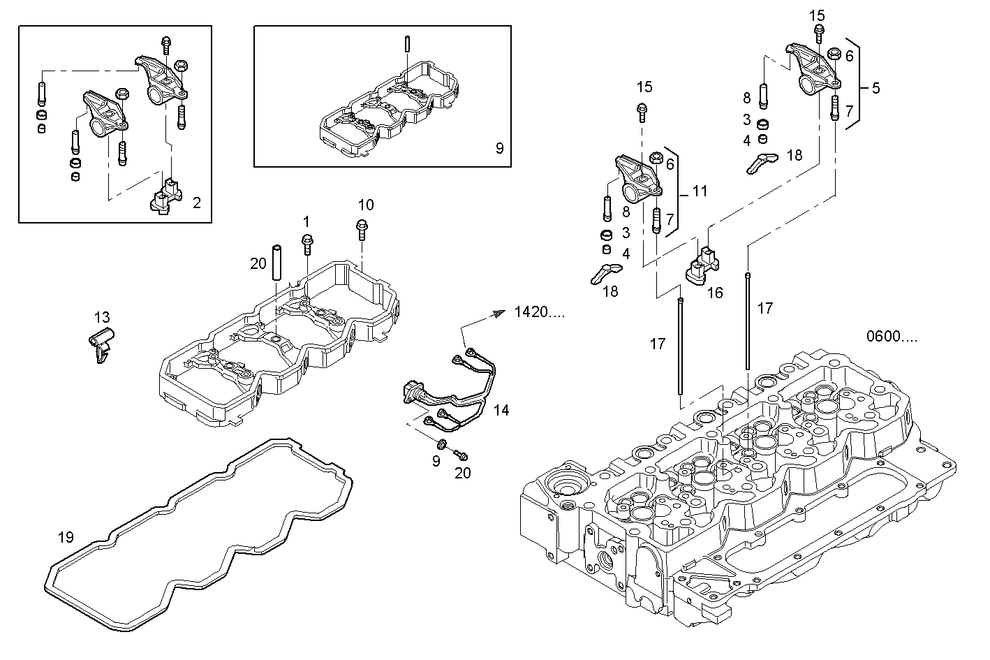 ROCKER SHAFT parts diagram