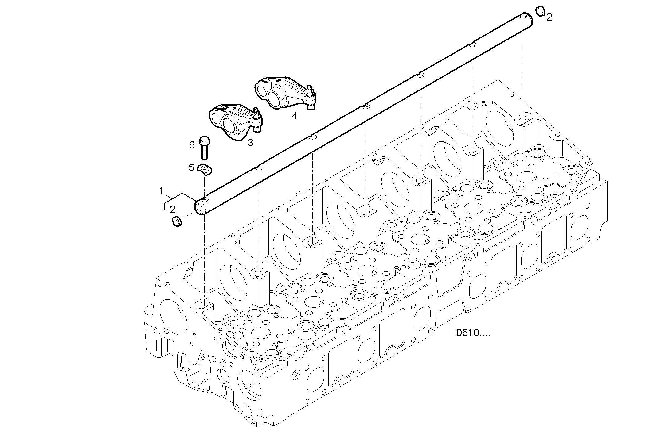 ROCKER SHAFT parts diagram