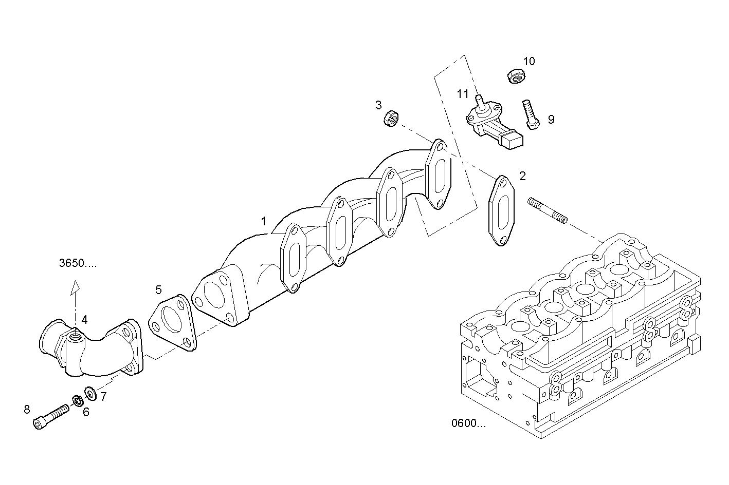 INTAKE MANIFOLD parts diagram