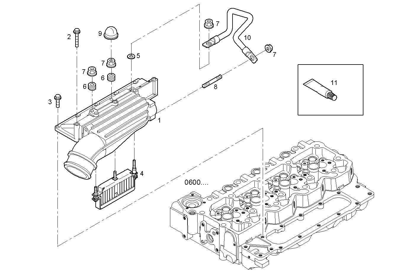 INTAKE MANIFOLD parts diagram