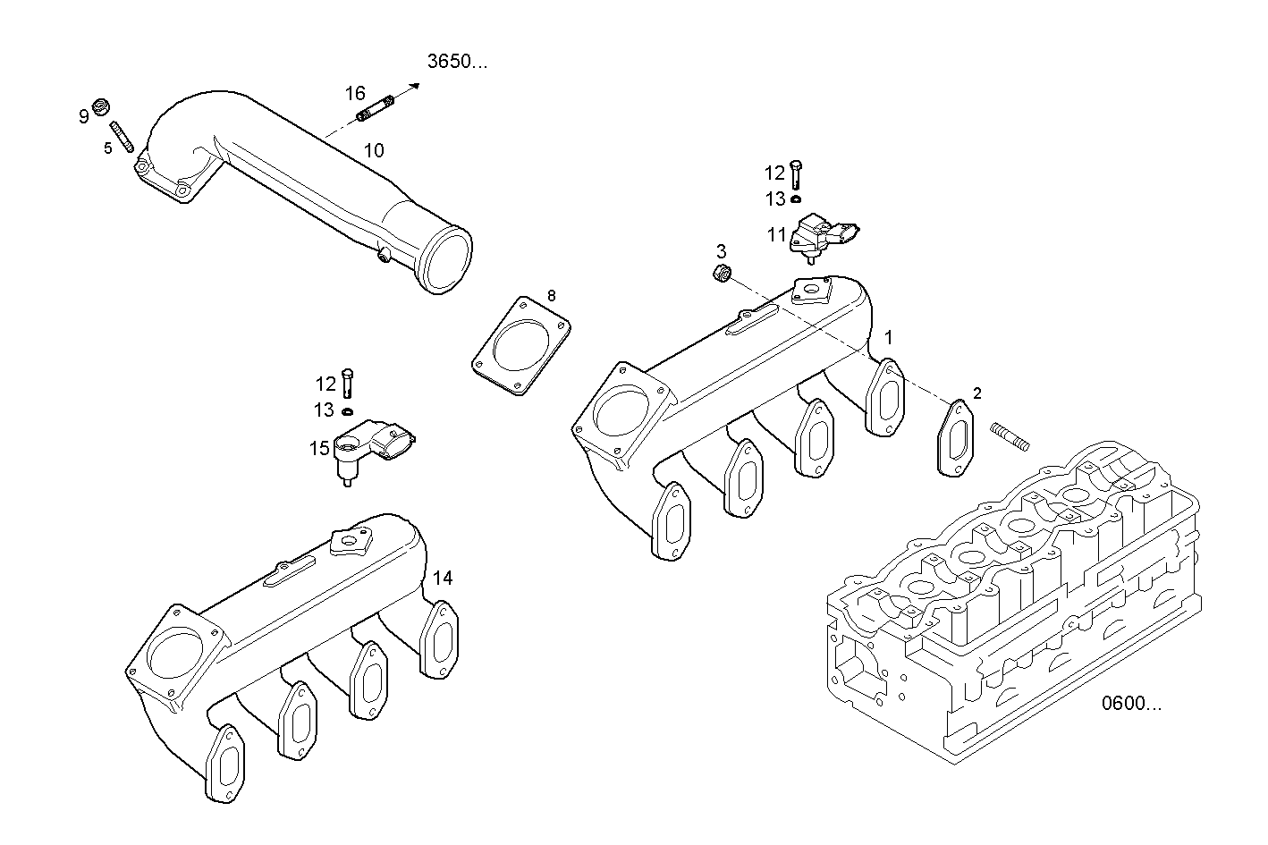 INTAKE MANIFOLD parts diagram