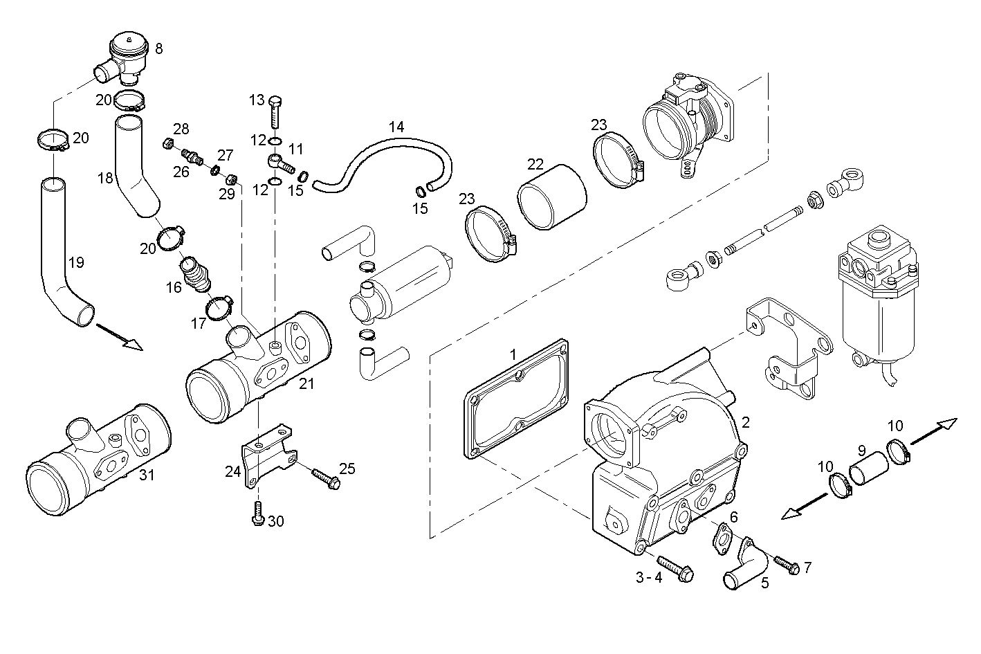 INTAKE MANIFOLD parts diagram
