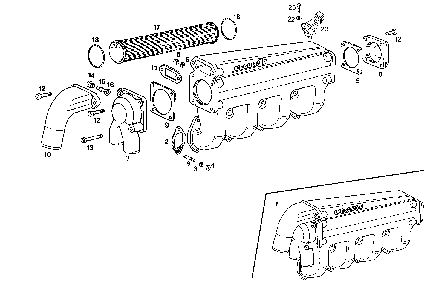 INTAKE MANIFOLD parts diagram