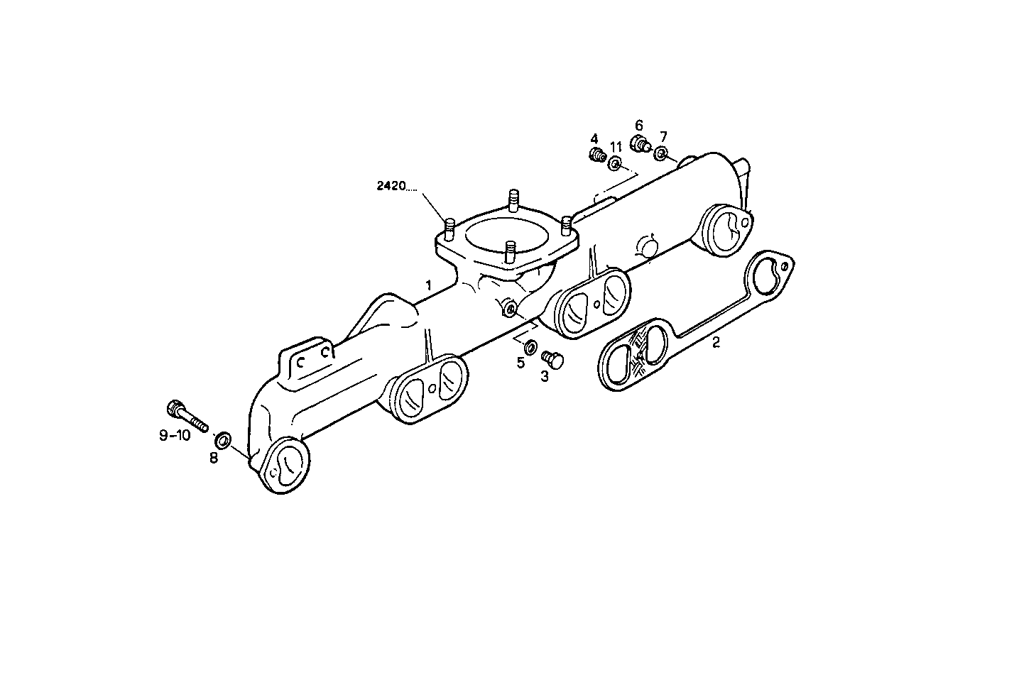 INTAKE MANIFOLD parts diagram
