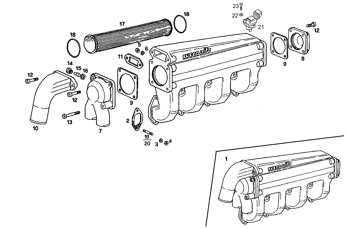 INTAKE MANIFOLD parts diagram