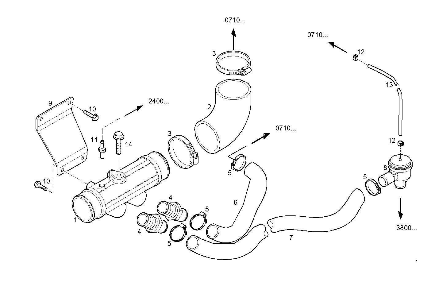 ENGINE AIR INTAKE parts diagram